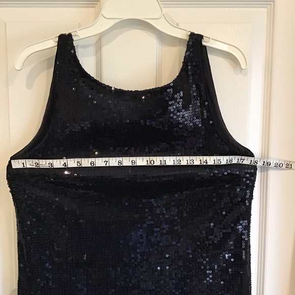 FREE PEOPLE, black, sleeveless, sheath sequined dress, with jacket, size 6 - Picture 5 of 11
